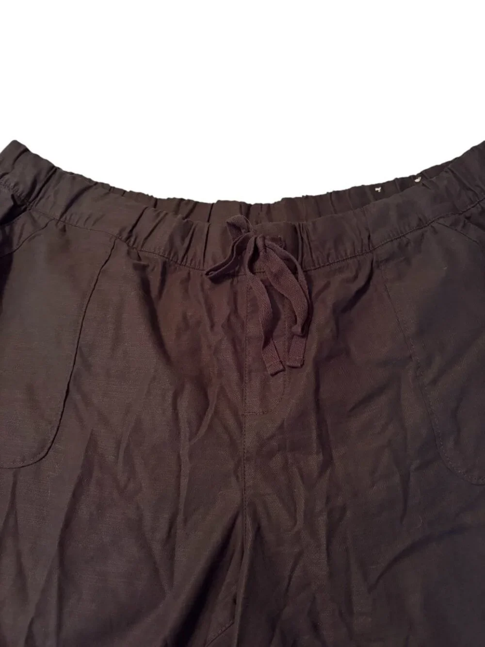 NWT Lane Bryant Size 20 Black Pull On Shorts with Drawstring Waist